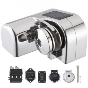Horisontaalne kalapüügi ankurvints, 12 V DC, 600 W, 316 roostevaba teras, paatidele 7-9 m