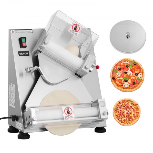 Automātiska nerūsējošā tērauda picas mīklas rullēšanas iekārta, 8–36 cm, 370 W, modelis APD30