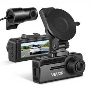 Auto esikaamera ja tagakaamera, 4K + 1080P, 32 GB kaart kaasas, kahe kanaliga autokaamera sisseehitatud GPSiga