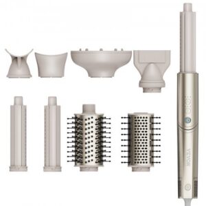 8 in 1 lokitangide komplekt, keraamiline 32 mm lokikepp, 2 silindrit, 2 harja ja 4 otsikut