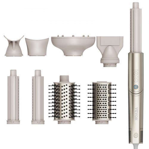 8 in 1 lokitangide komplekt, keraamiline 32 mm lokikepp, 2 silindrit, 2 harja ja 4 otsikut