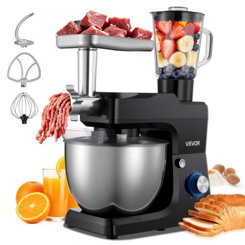 Pastatomas maišytuvas SM-1511BM, 7,8 l, 1500 W, su 1,5 l maišytuvo indu, juodas