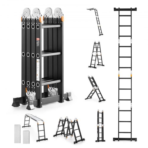 Daudzfunkcionālas salokāmas kāpnes, 7 vienā, KMP403A, 3,7 m, 149,7 kg