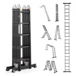 Daugiafunkcės sulankstomos kopėčios, 7 viename, 19 ft, 330 lbs