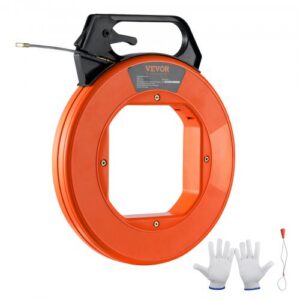 Kabeļu ievilkšanas lente, 38,1 m, 4,5 mm, PET, elastīgs vadu ievilkšanas instruments, nekonduktīvs