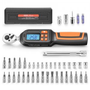 Digitaalne pöördemomendi mutrivõtmete komplekt 6 mm, 42-osaline, 4 tk, 1,5–30 N·m