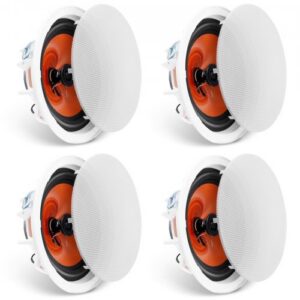 4 tk 20,3 cm laekõlarid, 100 W, süvispaigaldusega lae- ja seinakõlarid