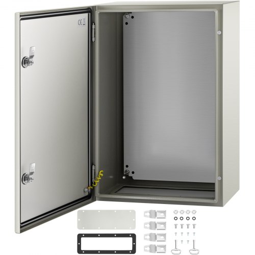 NEMA tērauda elektriskais korpuss 60 x 40 x 25 cm, IP66, ar montāžas plāksni