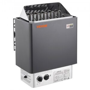 Saunos krosnelė, 8 kW elektrinė, 400 V 3N, su 3 val. laikmačiu, integruotais valdikliais, 8–12 m³