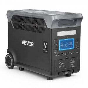 Nešiojamoji elektros stotis, 3000 W, 3072 Wh LiFePO₄, 13 išėjimų