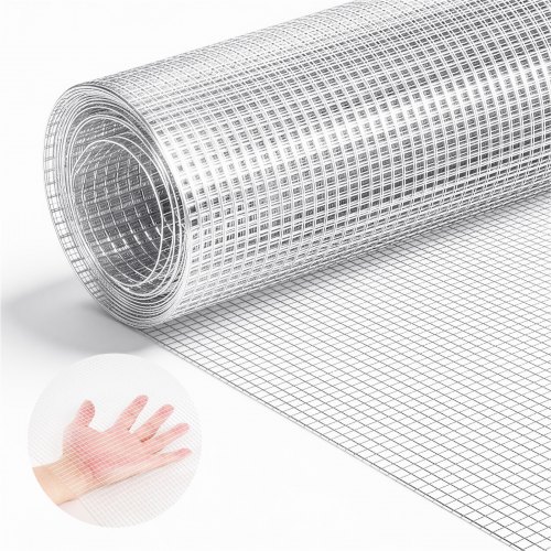 Metalliverkko 6,3 mm, 1 x 5 m, 0,55 mm, kuumasinkitty hitsauksen jälkeen
