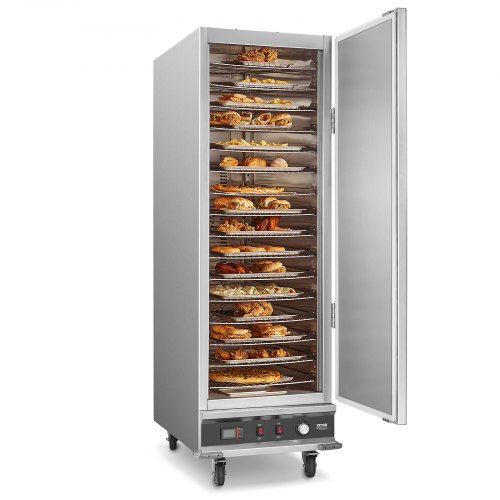 Maisto šildytuvas „Hot Box“, 16 lygių, su vandens padėklu, vienos durys, reguliuojamos lentynos, nerūdijančio plieno spintelė