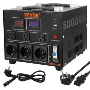 5000 VA pingemuundur trafo, 110 V 220 V-ks ja 220 V 110 V-ks, SV-5000VA