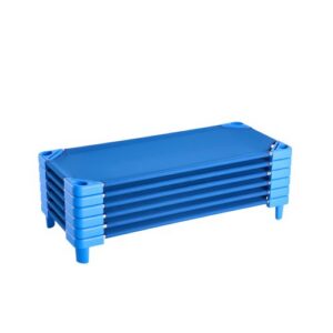 Virnastatavad laste puhkekotid, 6 tk, standardmõõdus 130 x 57 cm, sinised