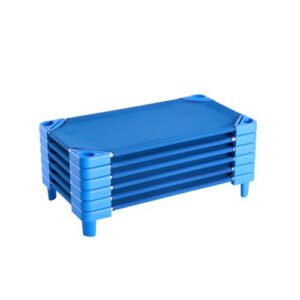 Virnastatavad laste puhkekohad, 6 tk, kaasaskantavad uinakuvoodid, standardmõõt 102 x 57 cm, sinine