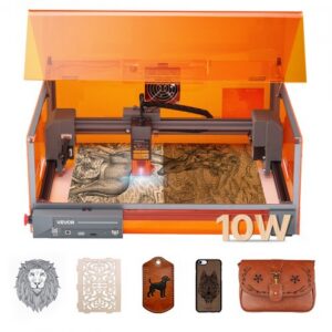 10 W laseri graveerija ja lõikur, 300 x 300 mm tööalaga, kaitsekorpusega