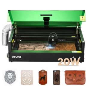 20 W lasertorgraverimisseade koos korpusesisese kaameraga, 500 x 320 mm tööalaga