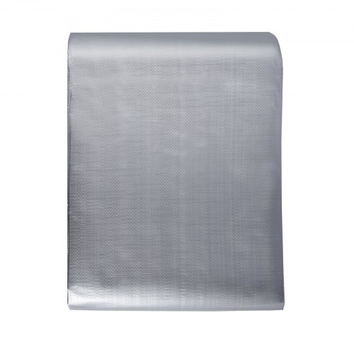 Ūdensizturīgs polietilēna tents, 487,7 x 609,6 cm, 0,25 mm, sudrabpelēks un brūns