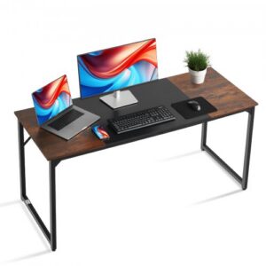 Arvutilaud ZH606, 160 x 60 x 75 cm, rustikaalne pruun ja must