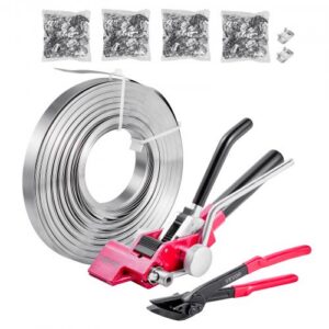 Teraslintimise komplekt, 122 m sidumisvööd ja 400 metallklambrit