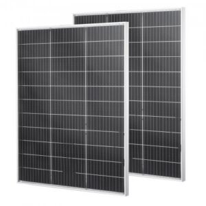 2 tk 100 W kahepoolne päikesepaneel, N-tüüpi monokristalliline PV-moodul, MC4 väljund, alumiiniumraam
