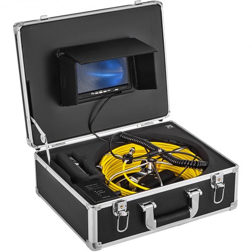 20 m kanalizacijos apžiūros kamera su 7 colių LCD monitoriumi ir DVR