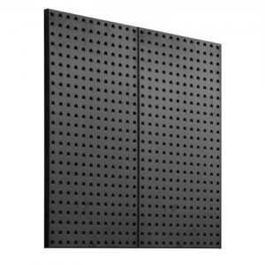 Metalliset pegboard-levyt, 2 kpl, 812,8 x 406,4 mm, musta