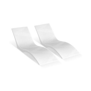 Basseinilamamistoolid , 2 tk, PE, 180 x 60 x 56 cm