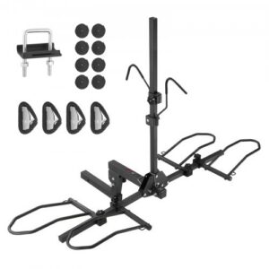Haakega jalgrattahoidik 2 jalgrattale, platvormtüüpi, kuni 72,5 kg, 50 mm vastuvõtjale