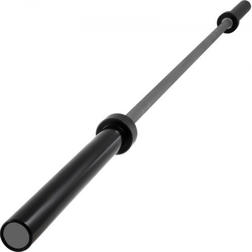 2 m 15 kg tanko, jossa on soljet ja puristimet, harmaa