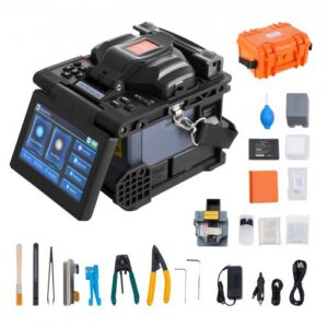 Kuitujen sulatushitsauslaite, 6 moottoria, ytimen kohdistus, 13 cm LCD, 7800 mAh