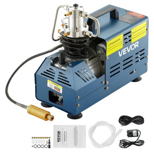 Korkeapainekompressori 310,3 bar / 30 MPa / 300 bar, 1800 W, 220 V, käsikäyttöinen pysäytys