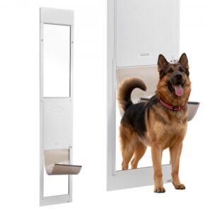 Koera uks lükandklaasuksele, reguleeritav kõrgus 2311–2439 mm, 346 x 600 mm klapiga