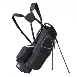 Golfo kärukott LS-95216, 14 sektsiooniga pealis, 11 taskut, 33 x 22 x 89 cm, must / valge