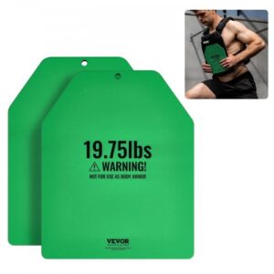 Kaaluvesti plaadid, 8,9 kg paar, kvaliteetsest terasest, kontuuritud ergonoomilise sobivusega