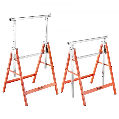 Sulankstomi pjūklų ožiukai, 2 vnt., reguliuojamo aukščio, 199,6 kg apkrova, modelis SL-T005