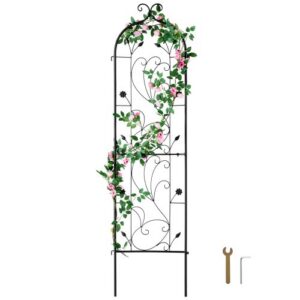 Aialillede tugivõre ronitaimedele, 152 x 38 cm, roostekindel metallist aialillede võre