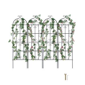 Aiapitser ronitaimedele, 4 tk, 51 x 180 cm, must metall
