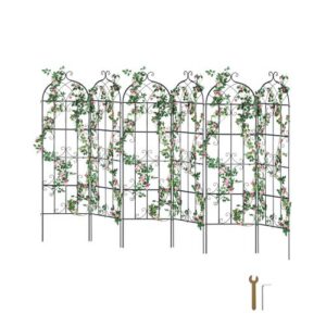 Aiatugi ronitaimedele, 6 tk, 180 x 51 cm, must metall