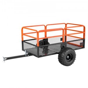 Aiatöö veokäru, 793 l ja 800 kg, ATV ja UTV järelveetav terasest kallurhaagis