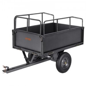 Aiatekikäru, 481 l, 272 kg kandevõimega, ATV ja UTV haagis, terasest kallurkäru 40, 64 cm rehvidega