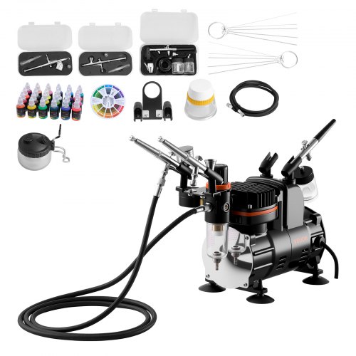 Aerografo rinkinys TC-80 su kompresoriumi, 120 W, 3 vnt.
