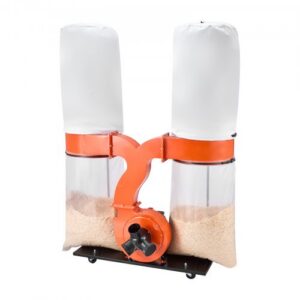 Dulkių surinktuvas, 1550 CFM, 3,0 AG, 2,5 mikrono, su 2 maišais po 132,5 L ir 2 filtrų maišais po 159 L
