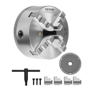 4 nasrų tekinimo griebtuvas, 8 col. (200 mm), savaime centruojantis, 1 1/2-8 sriegis