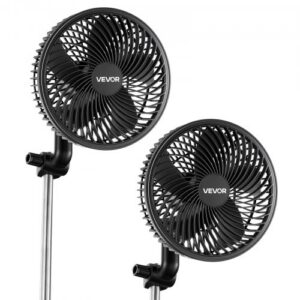 Taimeventilaator klambriga, laetav, Type-C, 9 kiirust, 2 tk.