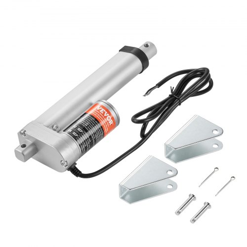 Lineārais aktuators 12 V, gājiens 100 mm, slodze 1500 N, ātrums 5 mm/s, IP54