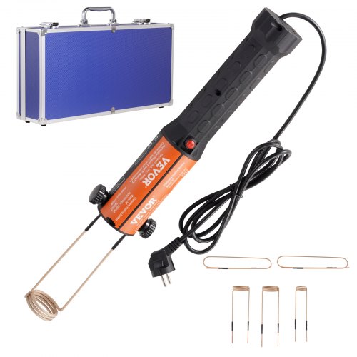 Magnetinio indukcinio šildytuvo rinkinys, 1100 W, 230 V, nešiojamas rankinis, su 10 ritinių