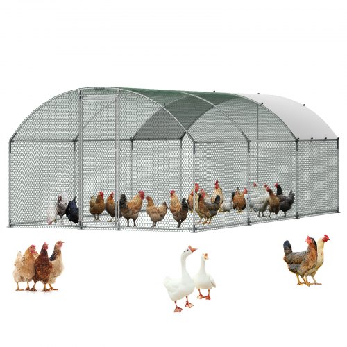 Paukščių aptvaras YD362, su PE stogu, 3 x 6 x 2 m