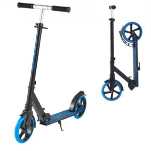 2-rattaline kick-scooter lastele, noortele ja täiskasvanutele, reguleeritava kõrgusega juhtrauaga, kokkupandav, sinine