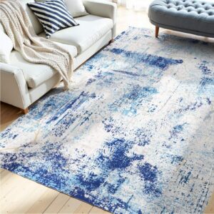 Pestav vaip 152 x 213 cm, libisemiskindel, sinine